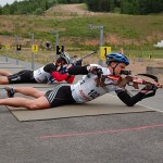 Bike-Biathlon - am Schießstand