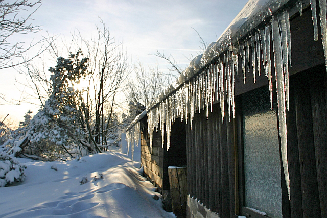 Eiszapfen am Kahleberg