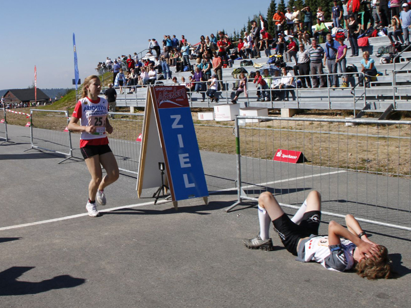 Sommerbiathlon Zieleinlauf Damen