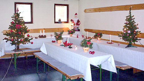 Weihnachtsfeier im Gründelstadion Geising